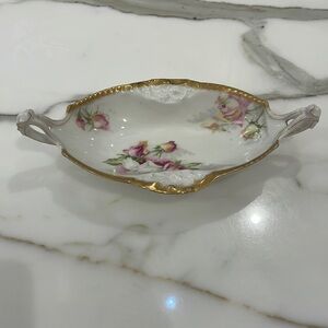 Antique Limoges France Hand Painted Candy/Preserve/Side Dish—Excellent Cond!